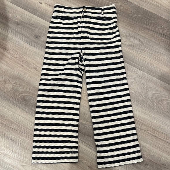 Maeve Pants - The Colette Striped Knit Crop Wide-Leg
Pants by Maeve.